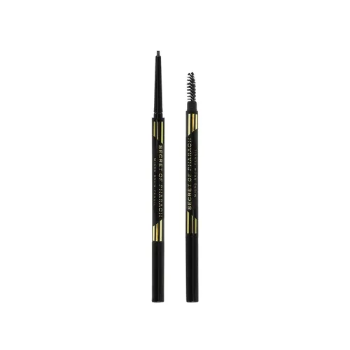 Vista 9 de EBIN NEW YORK Micro Lápiz de cejas negro natural Punta ultrafina para trazos precisos similares al cabello Define las cejas Cepillo suave