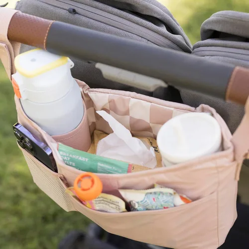 Vista 5 de Tiny Twinkle Organizador universal de cochecito con correa ajustable Carrito impermeable para cochecito de bebé, nuna, graco, Donna y Bugaboo