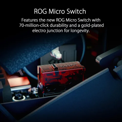 Vista 4 de ASUS ROG Keris - Mouse inalámbrico ligero