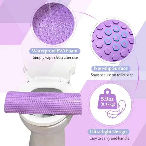 Vista 4 de AOSSA BBL - Almohada elevadora de inodoro, cojín de asiento de inodoro para recuperación brasileña de levantamiento de glúteos, almohadas elevadoras