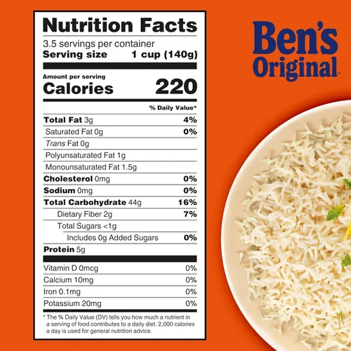 Vista 11 de BEN'S ORIGINAL READY RICE - Arroz basmati, tamaño familiar, bolsa de 17.3 onzas (paquete de 6)