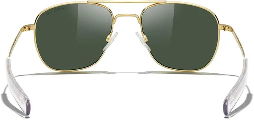 Vista 5 de MERRY'S Gafas de sol polarizadas militares clásicas cuadradas aviador para hombres o mujeres S8636