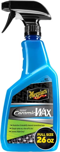 Vista 2 de Meguiar's - Cera de cerámica híbrida, cera en aerosol fácil de usar para el detalle del automóvil con la potencia protectora superior