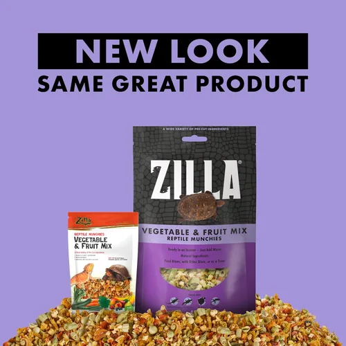 Vista 8 de Zilla Reptile Munchies - Mezcla de verduras y frutas, 4 onzas