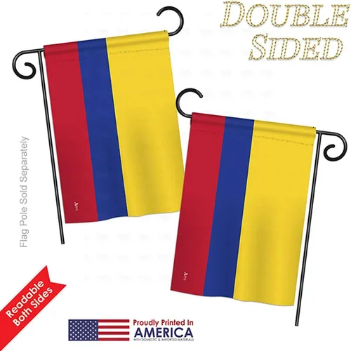 Vista 8 de Americana Home & Garden S140055-BO Colombia Banderas del Mundo Nacionalidad Impresiones Decorativas Vertical Casa 28" X 40" Jardín 13" X 18.5