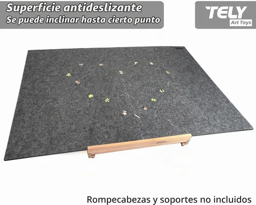 Vista 2 de TELY Tablero de Rompecabezas Plegable Tapete de Fieltro para hasta 2000 Piezas de Rompecabezas, Plegable para Fácil Almacenamiento de Rompecabezas