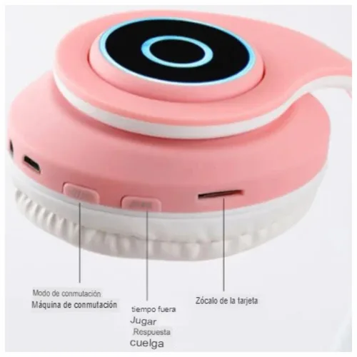 Vista 3 de Audífonos de Gatito Bluetooth 5.0