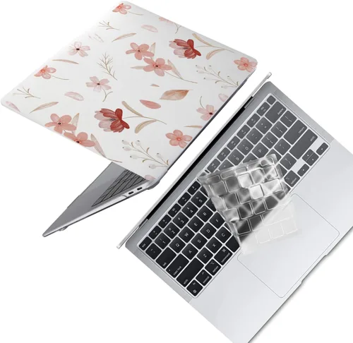 Vista 23 de Funda protectora de plástico para MacBook Air de 11 pulgadas 2015-2010 modelo A1465 A1370, funda protectora de plástico para portátil y cubierta