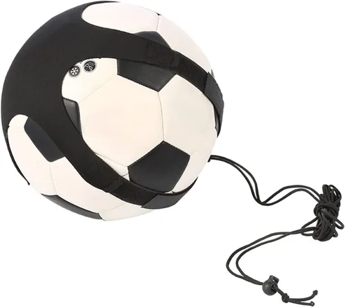 Vista 4 de CHICIRIS Entrenador de pelota de fútbol, niños Fútbol Fútbol Kick Trainer Habilidades Práctica Ejercicios Entrenamiento Cinturón de Cintura