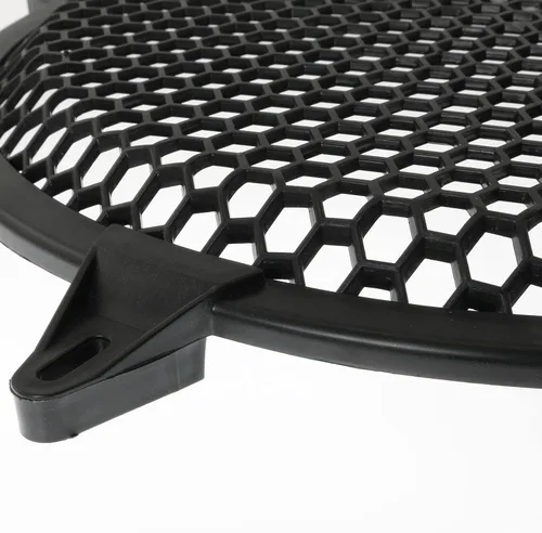 Vista 2 de RLECS Cubierta de malla de plástico SubWoofer de 12 pulgadas con 4 abrazaderas de parrilla y 4 tornillos, accesorios de video negros