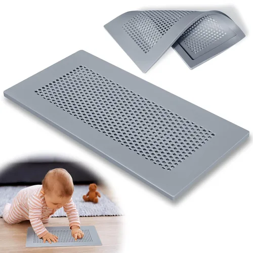 Vista 7 de Orzbow Cubierta de ventilación de silicona suave a prueba de bebés para pared del hogar, techo, suelo, deflector de ventilación de piso a prueba