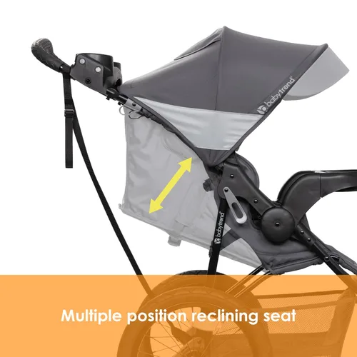 Vista 2 de Baby Trend Expedition® Zero Flat Jogger con luces LED, Dash Gris