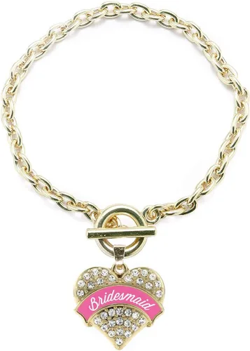 Vista 129 de Inspired Silver - Pulsera de oro con dije de corazón pavé con joyas de circonita cúbica