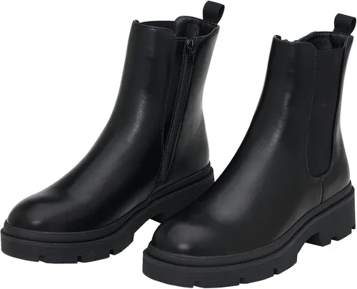 Vista 2 de C.Paravano Chelsea Boots - Botas de combate para mujer, botas de tobillo para mujer, botas de tobillo para mujer, botas de tobillo y botines