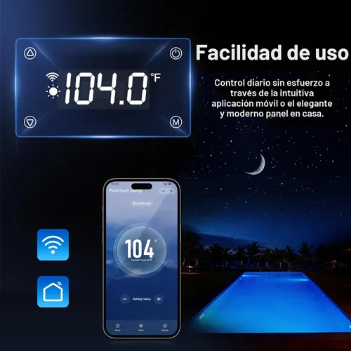 Vista 6 de Calentador de piscina sobre el suelo de 5,500 galones WARMBLU 110V