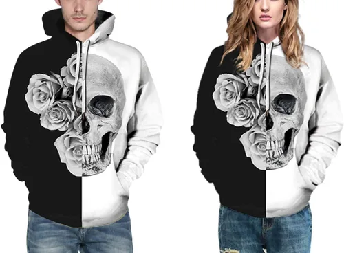 Vista 4 de Chaos World Men's Novelty Hoodie Realistic 3D Print Pullover Unisex Casual Sweatshirt
