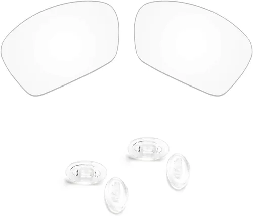 Vista 7 de Eye Opening Stuff Lentes de repuesto polarizadas y almohadillas de nariz compatibles con gafas de sol Oakley Plaintiff OO4057 Dorado