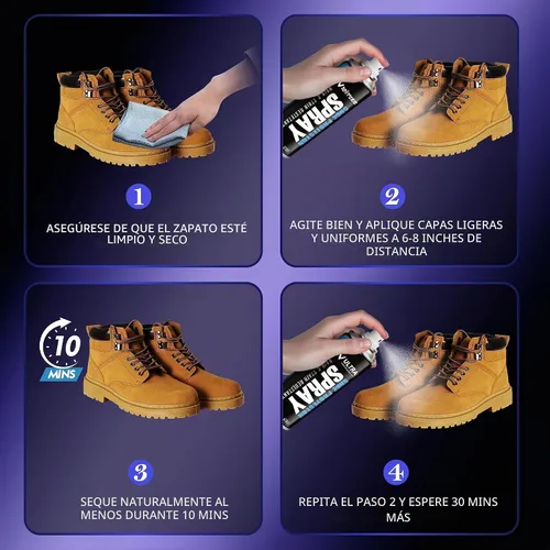 Vista 4 de WITOROR Shoe Protector Spray 13.5OZ, Rain & Stain Waterproof Nano Protection