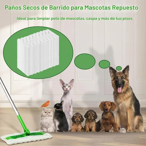 Vista 5 de 46 repuestos de almohadillas desechables para trapeador Swiffer Blanco paquete de 46