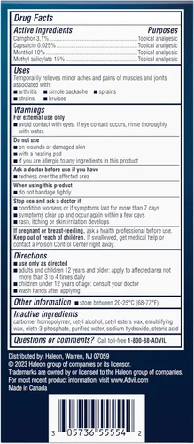 Vista 15 de Advil Targeted Relief - Crema para aliviar el dolor, hasta 8 horas de potente alivio del dolor menor de artritis, dolor en las articulaciones, dolor