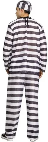Vista 3 de Fun World, disfraz de preso para hombre adulto