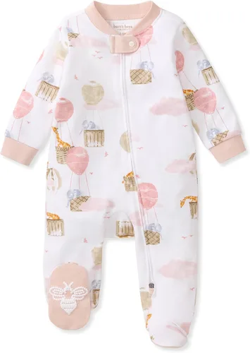 Vista 8 de Burt's Bees Baby Pijama con pies de algodón orgánico para niña Cozy Teddies - Paquete de 1