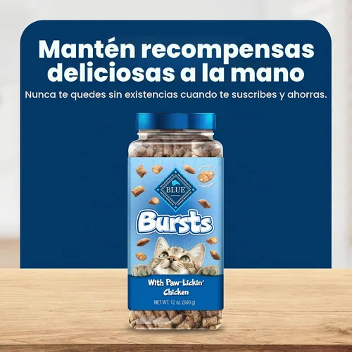 Vista 10 de Blue Buffalo - Premios crujientes Bursts para gatos, de pollo, tarro de 340,1 g