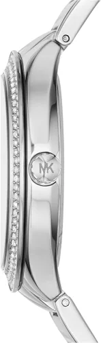 Vista 2 de Michael Kors Watches Kerry Tres mano acero inoxidable reloj (Plata)