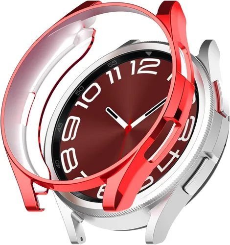 Vista 15 de Funda compatible con Samsung Galaxy Watch 6 Classic de 1.693 in 2023, suave TPU chapado en todo el contorno, a prueba de arañazos, funda protectora