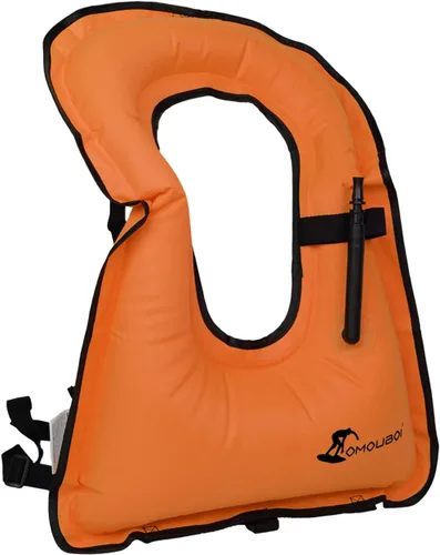 Vista 8 de Chaleco de esnórquel para adultos, chaleco de natación inflable para mujeres/hombres, chalecos de natación para kayak, remo, pesca, surf, esnórquel
