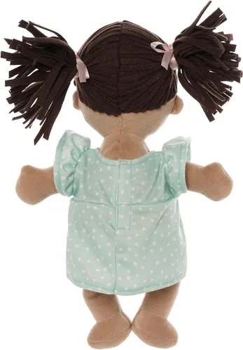 Vista 4 de Muñeca de bebé suave Love, Stella de Manhattan Toy - Beige con coletas marrones, para niños de 1 año en adelante