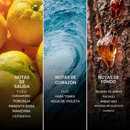 Vista 3 de H2O Eau de Parfum, Colonia para hombre, 3.4 fl oz - Acuático, cítrico, refrescante