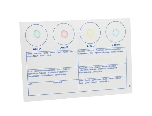 Vista 4 de Eldoncard Kit de tipificación de sangre, paquete de 2 pruebas, conozca su tipo de sangre, prueba instantánea y precisa en casa, determina los grupos