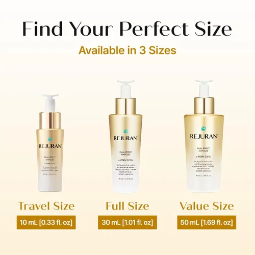 Vista 8 de REJURAN® Dual Effect Ampoule 10mL Travel Size, DOT DUAL c-PDRN® Korean Face Serum, Portable Skincare Ampoule for Hydration, Firming, Wrinkle Care &