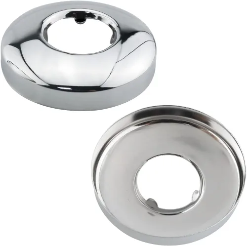 Vista 3 de Brida de brazo de ducha ITROLLE 2 piezas de 2 pulgadas de arco redondo cromado de acero inoxidable para cabezal de ducha para la mayoría