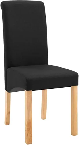 Vista 3 de Dining Chairs 2 Pcs Black Fabric,Living Room Dining Chairs,Counter Dining Chairs Suitable for Daily Dining Or Special Events Such As Meetings