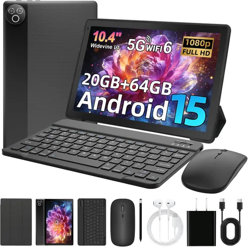 Vista 9 de Tableta de 11 pulgadas, Octa-Core, 16GB RAM 128GB ROM 1TB Expand, Batería 8200mAh, WiFi 6 Bluetooth 5.3, Pantalla HD IPS, Cámara dual, Desbloqueo