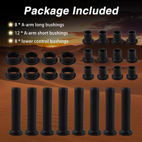 Vista 6 de Kit de bujes de brazo A de suspensión y bujes de control (8 inferiores y 20 brazos A) Compatible con Polaris Sportsman 335 400 450 500 570 600 700