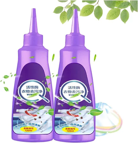 Vista 8 de Active Enzyme - Removedor de manchas para ropa, removedor rápido de manchas de lavandería, removedor de manchas de ropa con enzimas activas, B