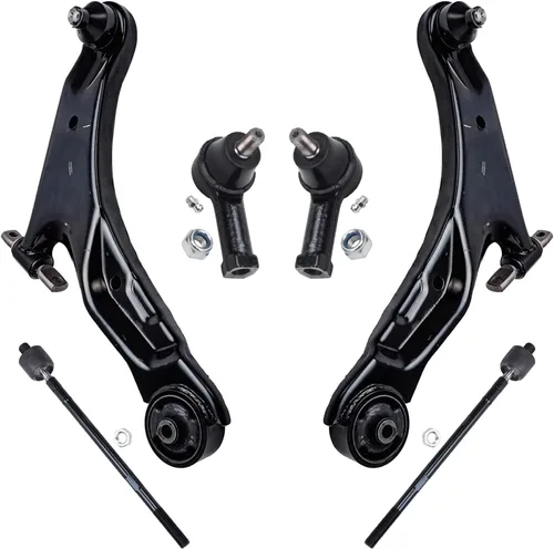 Vista 82 de Detroit Axle - Kit de extremo delantero para Chrysler 300 Dodge Charger 2011-2023 Challenger, 2 Lower Rearward Control Arms 2 Outer Tie Rods 2