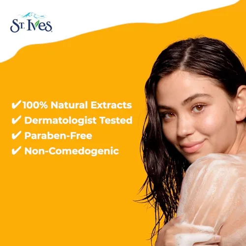 Vista 4 de St. Ives Gel de baño refrescante limpiador de agua de rosas y aloe vera hecho con limpiadores a base de plantas y extractos 100% naturales, 16 onzas