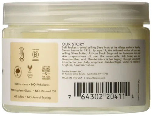 Vista 2 de Shea Moisture 100% Aceite de coco virgen extra de la cabeza a los pies Hidratación nutritiva para unisex, 10.5 onzas