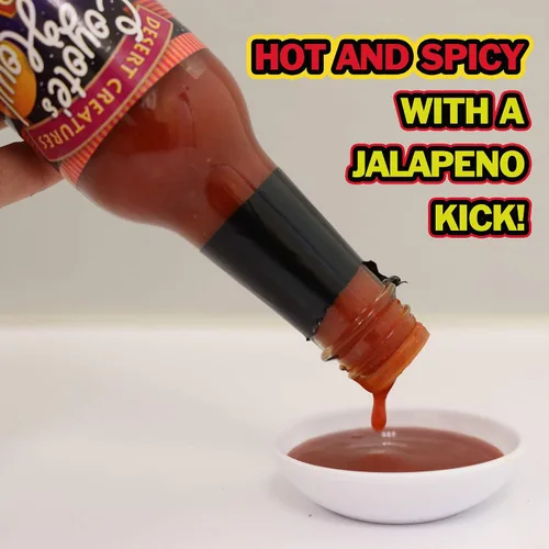Vista 3 de Salsa picante de criaturas del desierto - Aullido de coyote con jalapeño