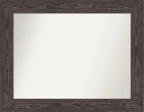 Vista 393 de Amanti Art Espejo personalizado, espejo de baño negro puente, espejo de pared o espejo de tocador de baño sobre el fregadero (26 x 26 pulgadas)