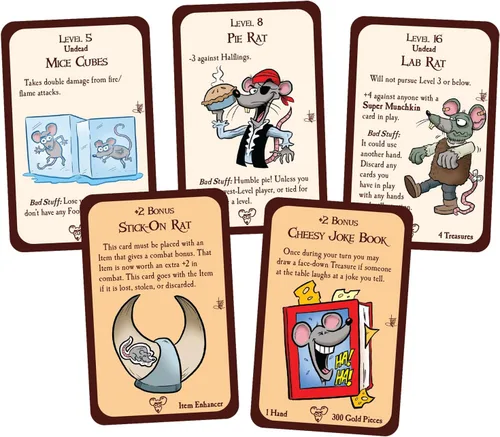 Vista 4 de Expansión del juego de cartas Munchkin Rats