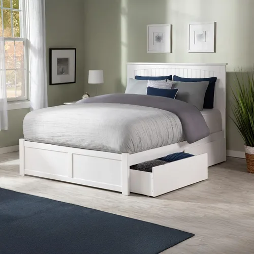 Vista 10 de Atlantic Furniture Nantucket - Cama de plataforma con 2 cajones de cama urbana Espresso