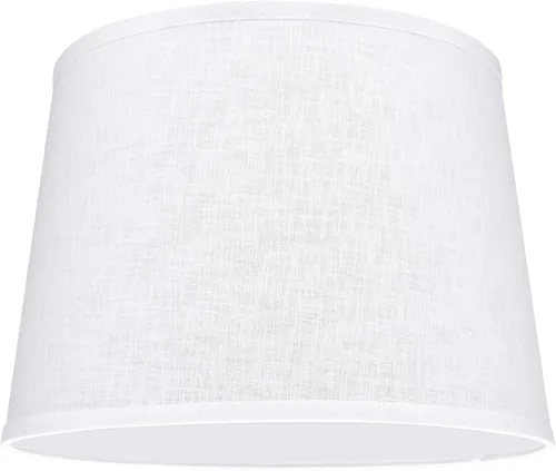 Vista 29 de Aspen Creative 32140 Pantalla de lámpara de construcción araña con forma de imperio de transición de tela dura en lino beige, 12" superior x 14
