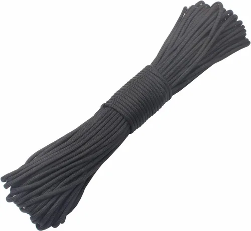 Vista 13 de Paracord Cuerda de Paracaídas 550 de 9 Núcleos para Campamento, 100 pies, Verde militar