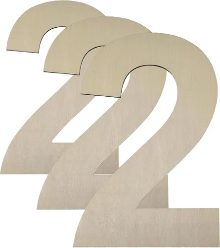 Vista 7 de HILAZA Tablero de madera grande de 12 pulgadas de grosor con número 0, 1/4 de pulgada de grosor, sin terminar, de madera en blanco, para decoración