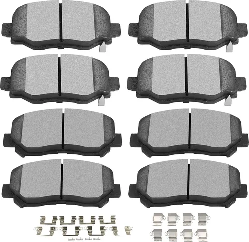 Vista 28 de D373 D374 SCITOO - Juego de pastillas de freno de disco para Honda Civic 1988-1989